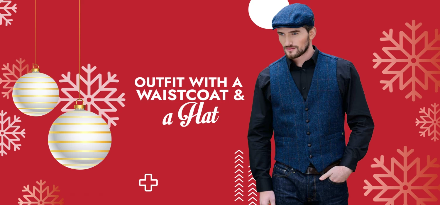 OUTFIT WITH A WAISTCOAT AND A HAT
